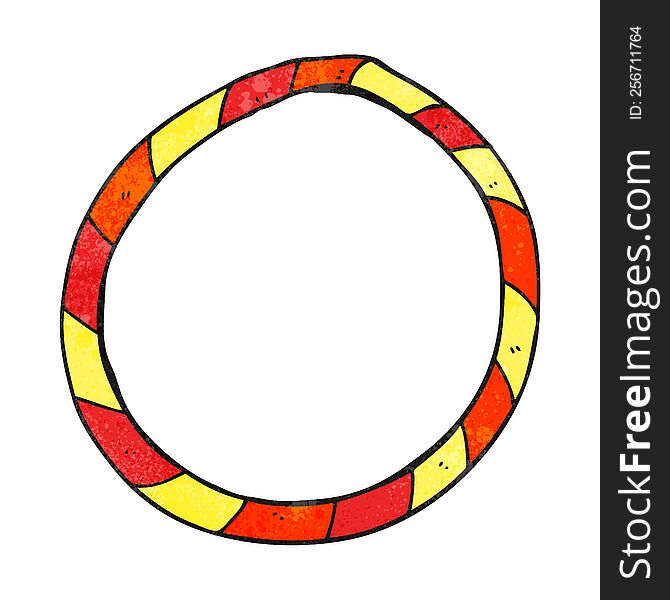 textured cartoon hula hoop
