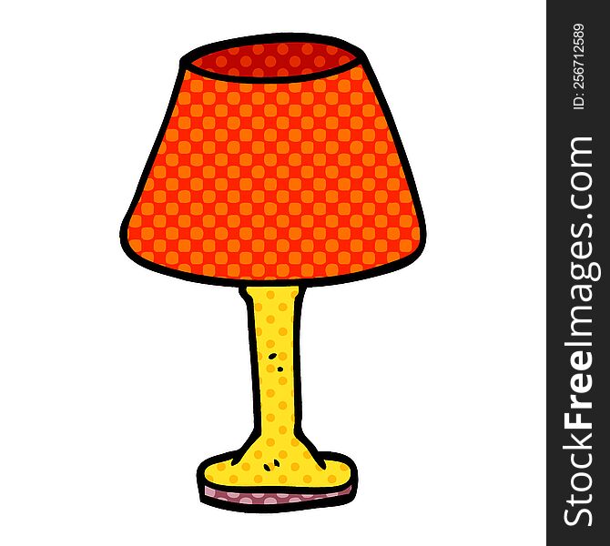 cartoon doodle decorative lamp