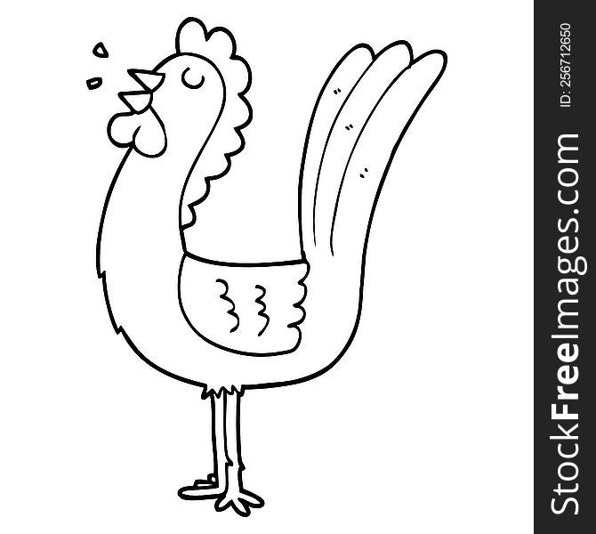 cartoon rooster