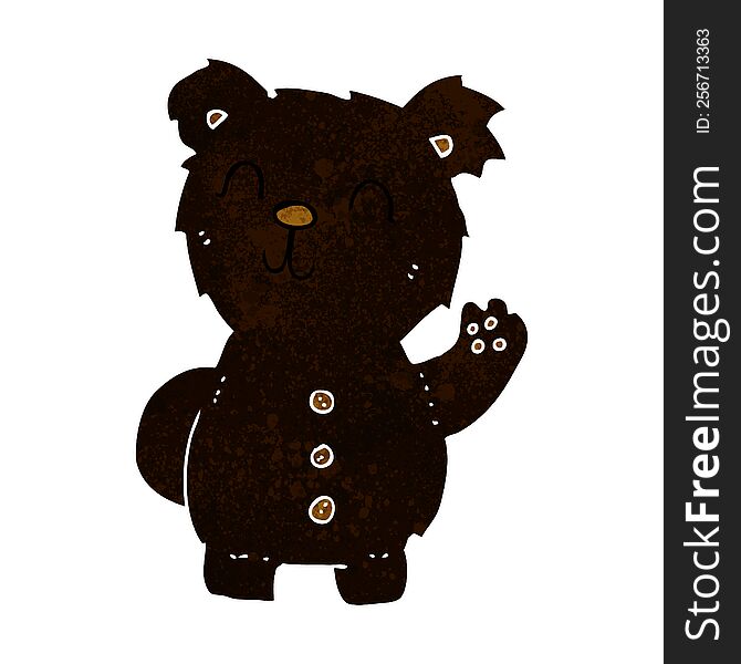 cartoon black bear