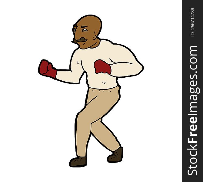 cartoon boxer