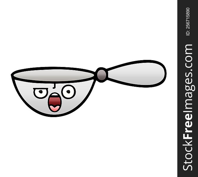 gradient shaded cartoon of a measuring spoon