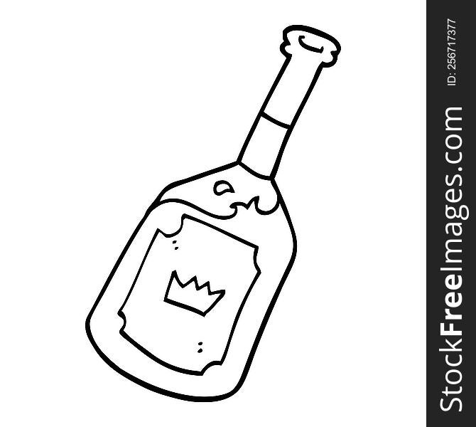 line drawing cartoon alcoholic drink