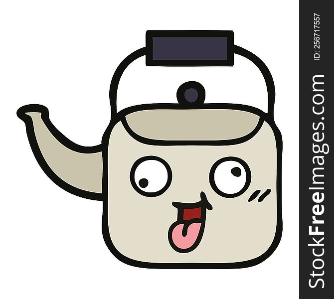 cute cartoon kettle