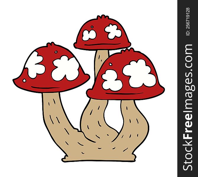 cartoon mushrooms