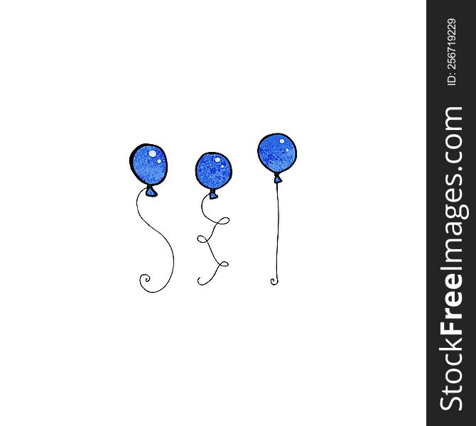 caroton blue balloons