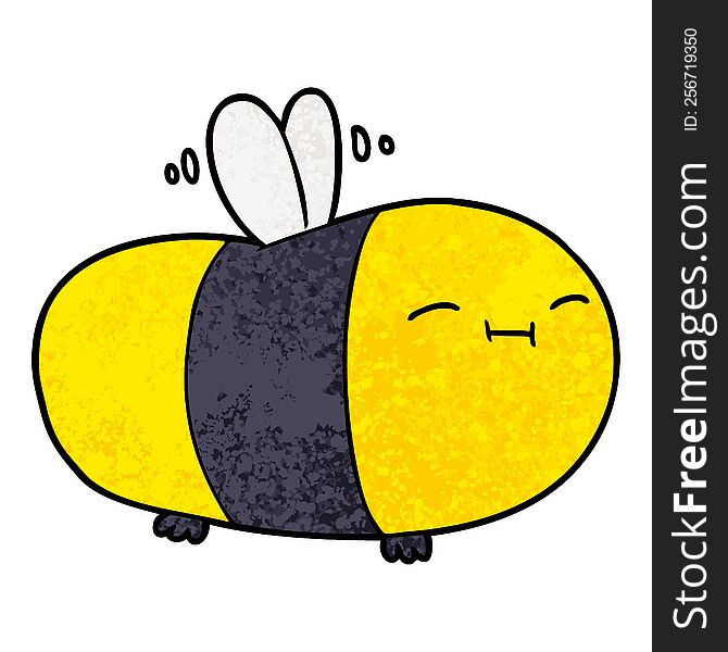 happy cartoon bee. happy cartoon bee
