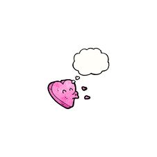 Cartoon Kissing Heart Symbol Stock Photo
