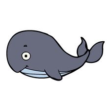 Cartoon Whale Stock Photo