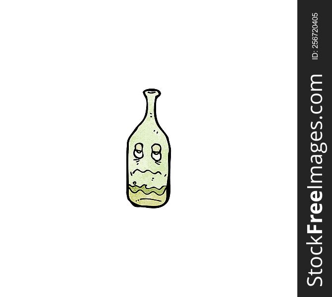 cartoon wine bottle