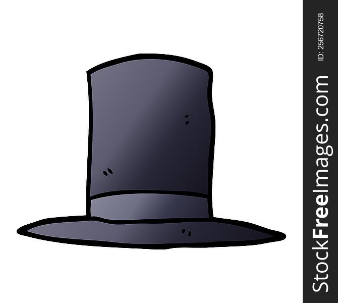Cartoon Doodle Top Hat