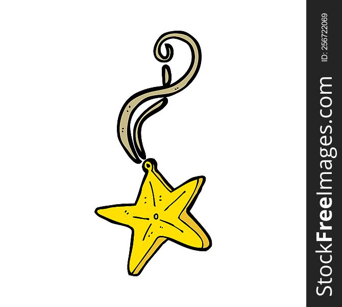 cartoon magic star necklace