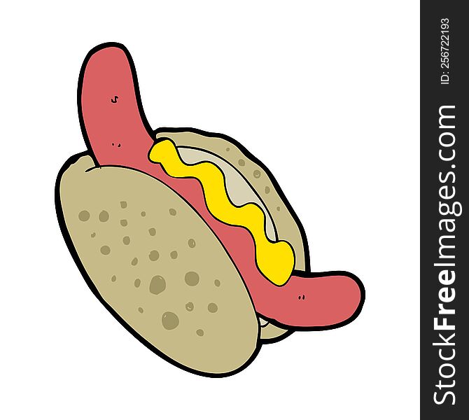 Cartoon Hotdog