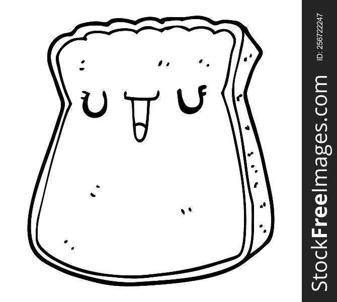 cartoon slice of bread