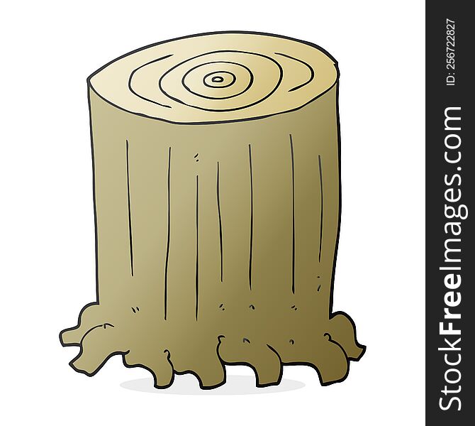 cartoon tree stump