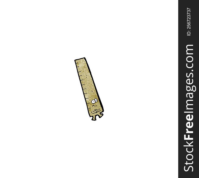 measuring rule cartoon character