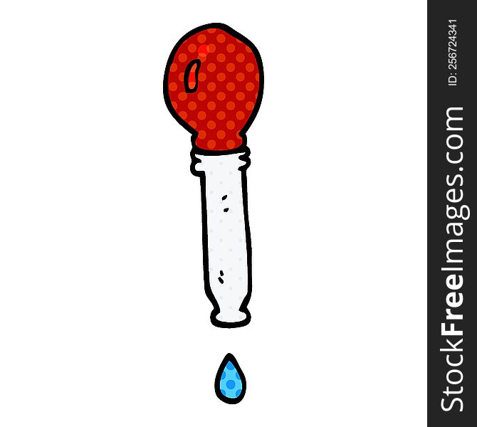 Cartoon Doodle Pipette