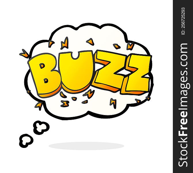 Thought Bubble Cartoon Buzz Symbol