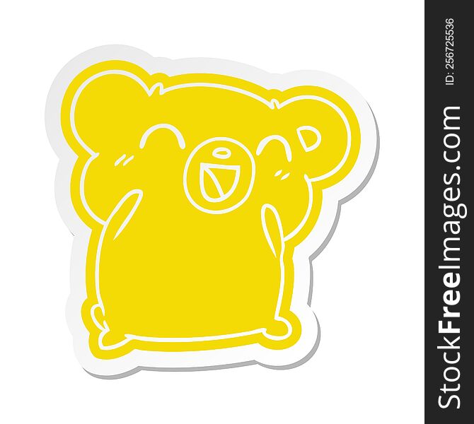 Cartoon Sticker Kawaii Cute Teddy Bear