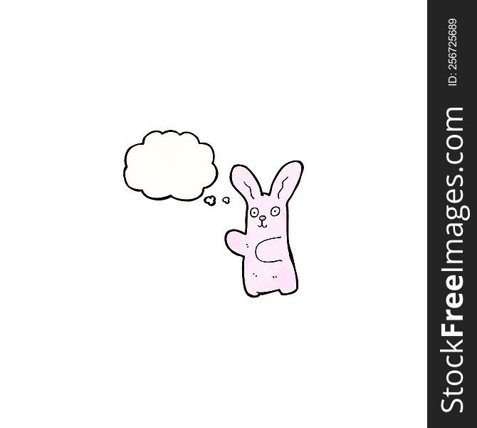 Cartoon Pink Rabbit