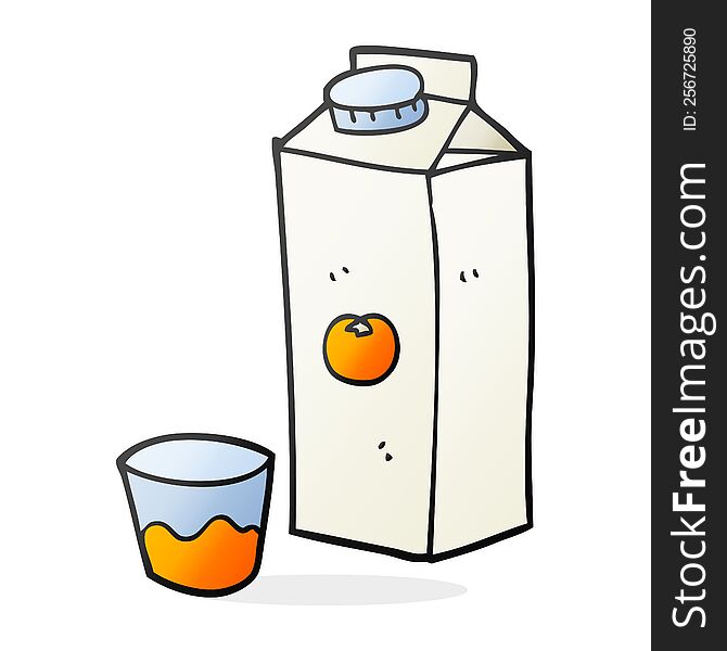 Cartoon Orange Juice