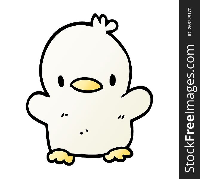 Cartoon Doodle Baby Duck