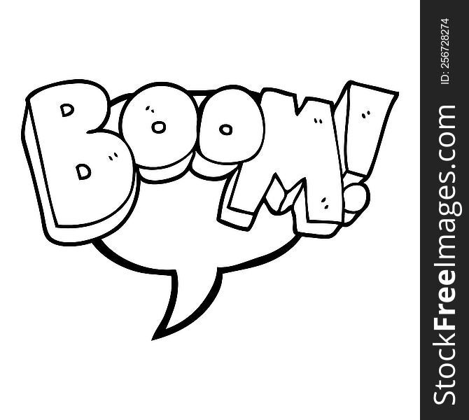 Speech Bubble Cartoon Boom