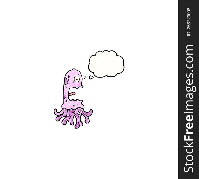 terrified jellyfish cartoon