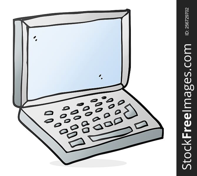 Cartoon Laptop Computer