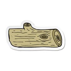 Free Sticker Of A Cartoon Log Stock Image - 256732411