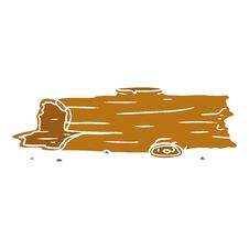 Free Cartoon Doodle Of A Tree Log Stock Photo - 256732880