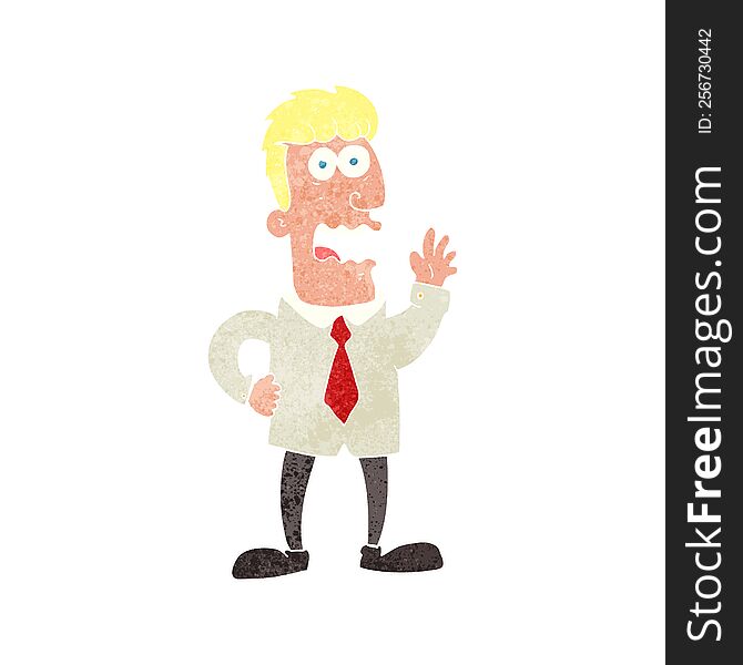 Retro Cartoon Businessman