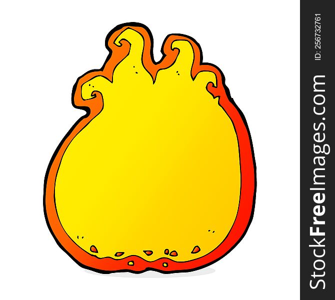 cartoon flame border