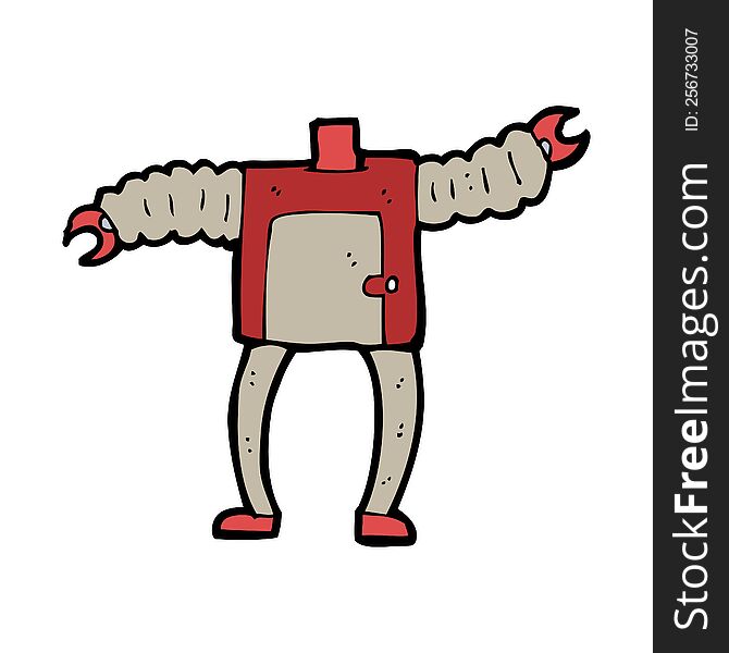 Cartoon Robot Body (mix And Match Cartoons Or Add Own Photos