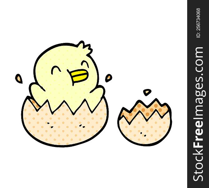 Cute Cartoon Doodle Chick