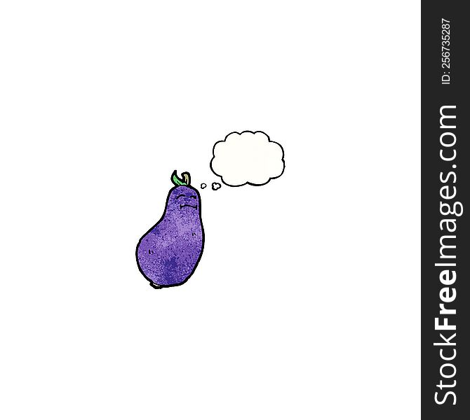 eggplant cartoon character