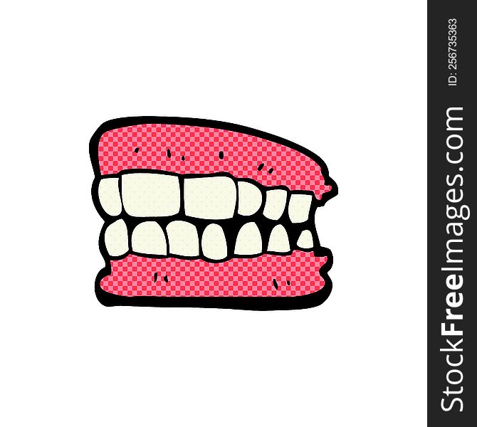 cartoon false teeth