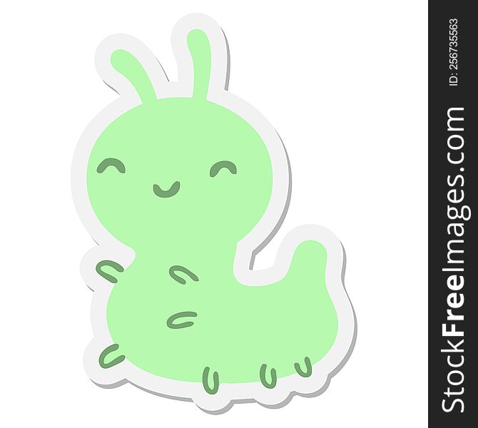 cute cartoon bug sticker
