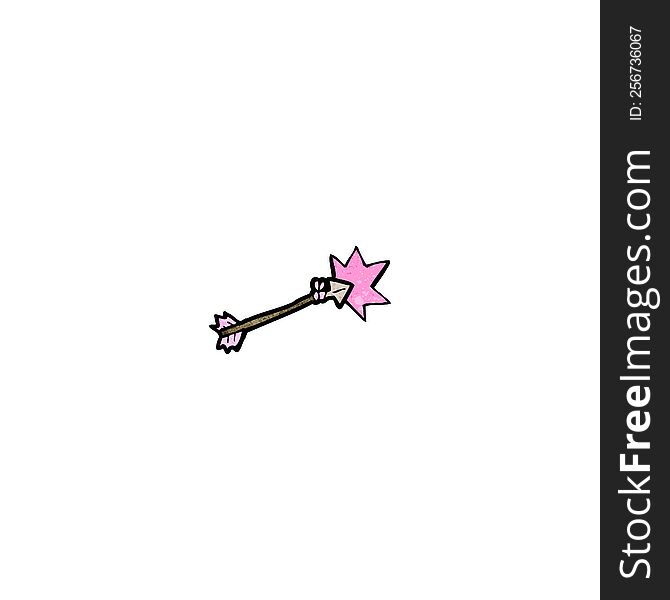 pink cartoon arrow