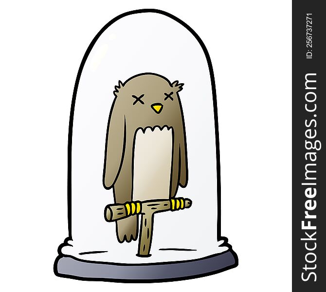 cartoon stuffed owl. cartoon stuffed owl