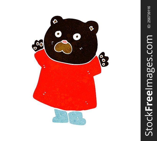 funny cartoon black bear