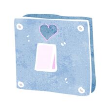 Cartoon Turn Me On Light Switch Stock Photo