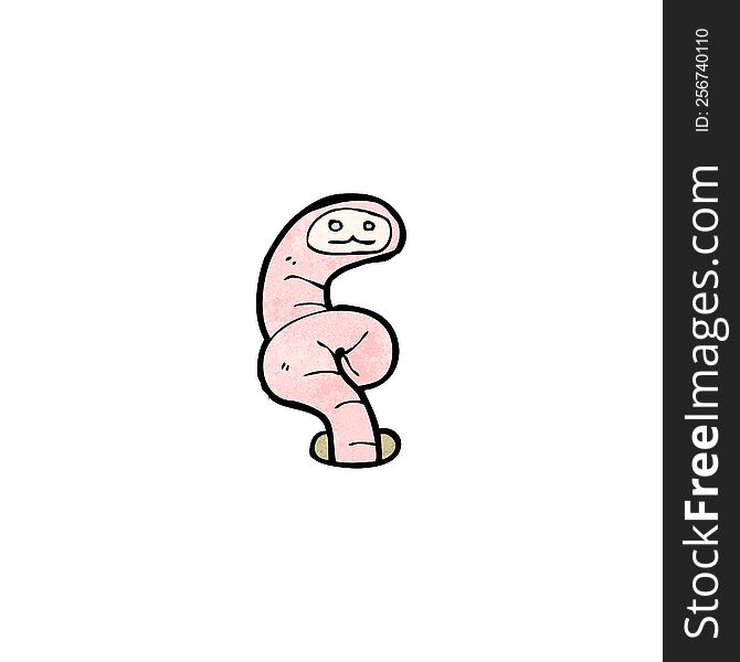 Cartoon Worm