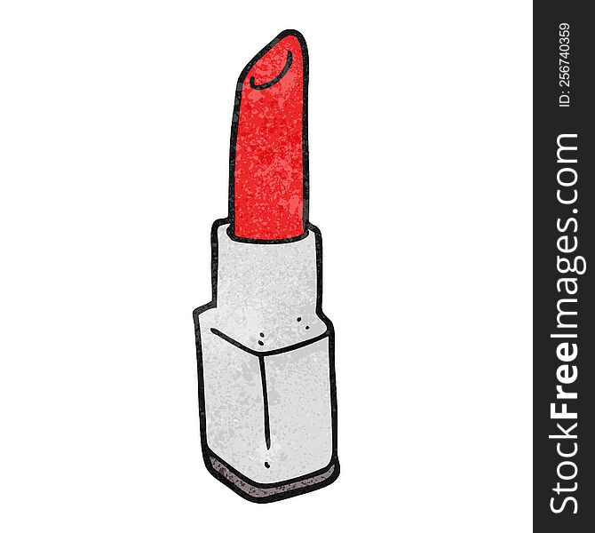 freehand textured cartoon lipstick