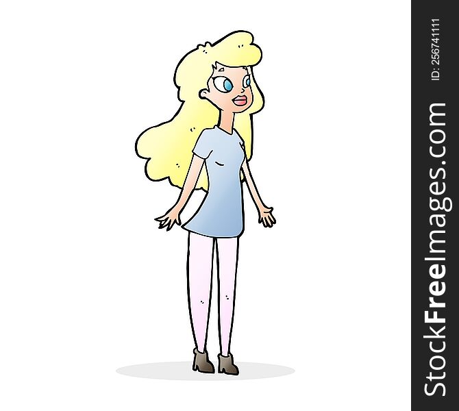 Cartoon Pretty Girl