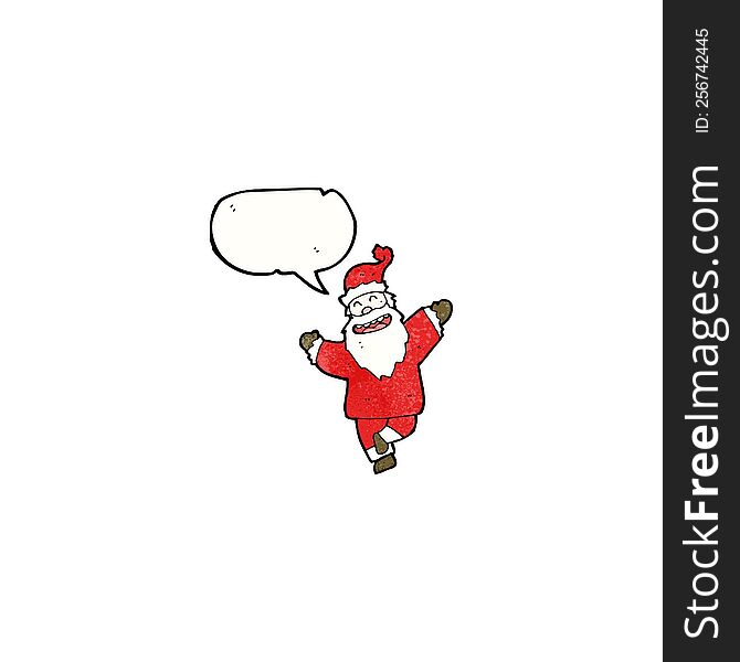 Cartoon Dancing Santa