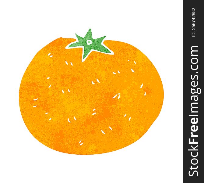 Retro Cartoon Orange