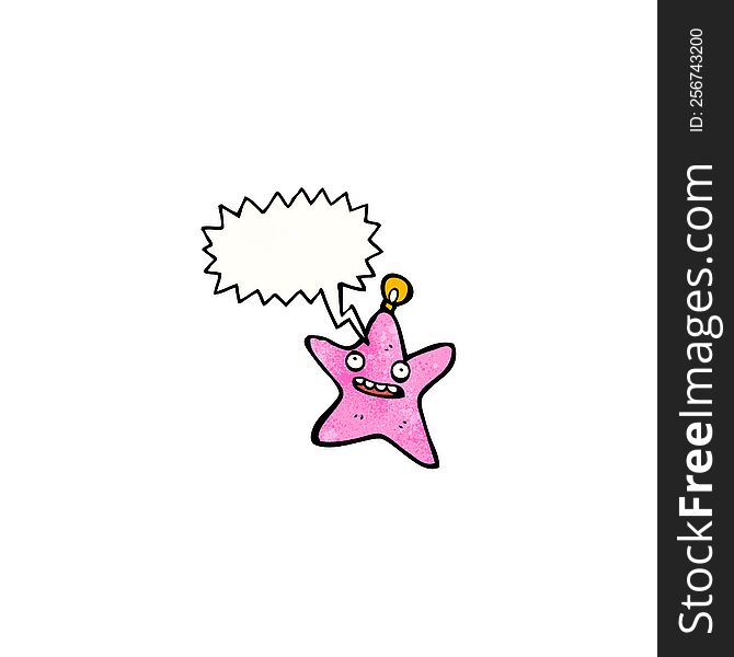 star decoration cartoon character