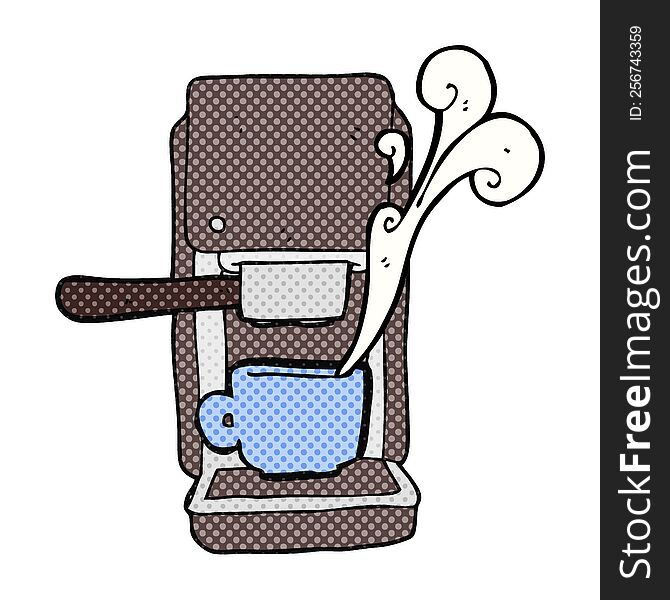 Cartoon Espresso Maker