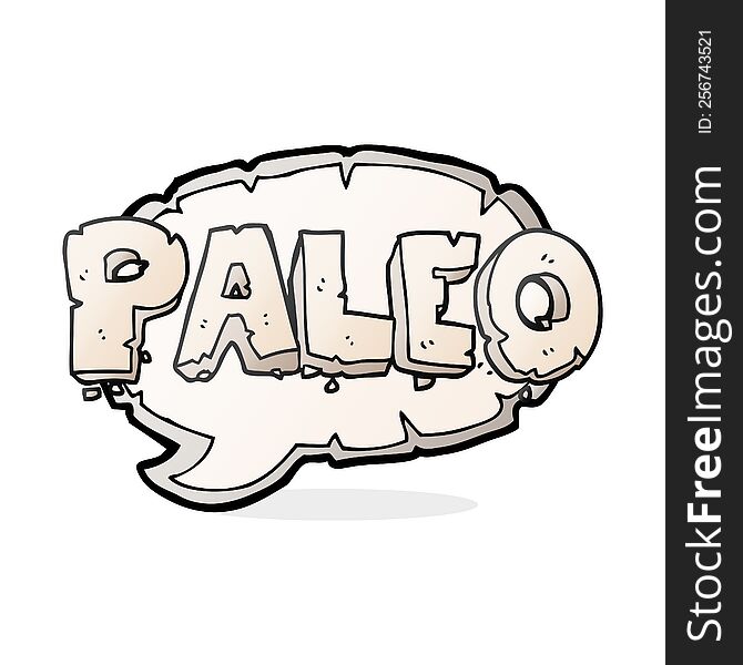 Paleo Cartoon Sign